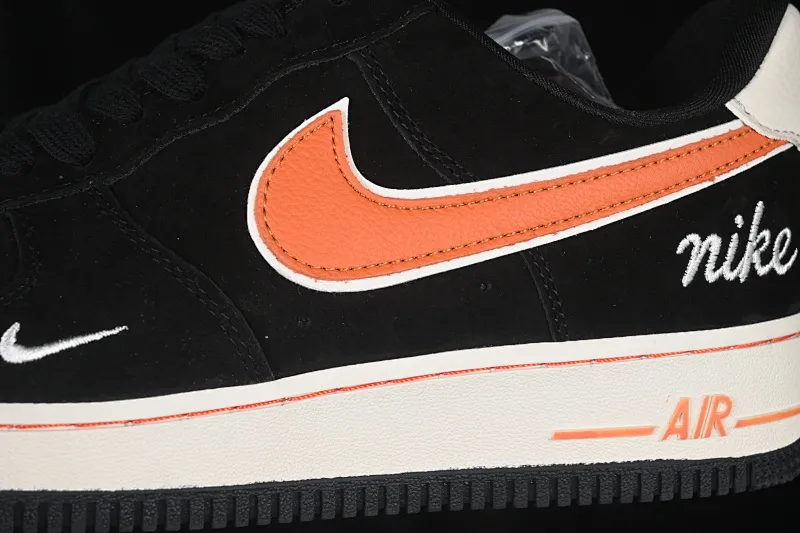 All Categories Nk Air Force 1 Air Force Series Nk Air Force 1 Low Air Force Low Nike Air Force 1'07 Low Black Orange Trend Air Force One Low Casual Shoes FV3694-107